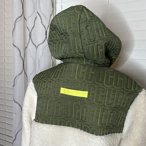 UGG® IGGY Sherpa Half Zip Hooded Jacket - Picture 7 of 12